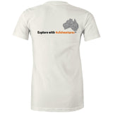 Stylish Australia Maze T-Shirt with "Explore with 4xAdventures" on back - Women's T-Shirt