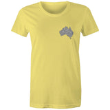 Stylish Australia Maze T-Shirt with "Explore with 4xAdventures" on back - Women's T-Shirt