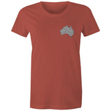 Stylish Australia Maze T-Shirt with "Explore with 4xAdventures" on back - Women's T-Shirt