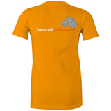 Stylish Australia Maze T-Shirt with "Explore with 4xAdventures" on back - Women's T-Shirt