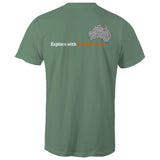 Stylish Australia Maze T-Shirt with "Explore with 4xAdventures" on back - Men's T-Shirt