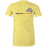 Stylish Australia Maze T-Shirt with "Explore with 4xAdventures" on back - Women's T-Shirt