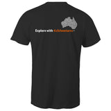 Stylish Australia Maze T-Shirt with "Explore with 4xAdventures" on back - Men's T-Shirt