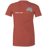 Stylish Australia Maze T-Shirt with "Explore with 4xAdventures" on back - Women's T-Shirt