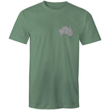 Stylish Australia Maze T-Shirt with "Explore with 4xAdventures" on back - Men's T-Shirt