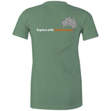 Stylish Australia Maze T-Shirt with "Explore with 4xAdventures" on back - Women's T-Shirt