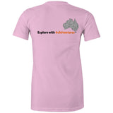 Stylish Australia Maze T-Shirt with "Explore with 4xAdventures" on back - Women's T-Shirt