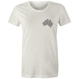 Stylish Australia Maze T-Shirt with "Explore with 4xAdventures" on back - Women's T-Shirt