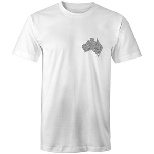 Stylish Australia Maze T-Shirt with "Explore with 4xAdventures" on back - Men's T-Shirt