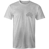 Stylish Australia Maze T-Shirt with "Explore with 4xAdventures" on back - Men's T-Shirt