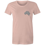 Stylish Australia Maze T-Shirt with "Explore with 4xAdventures" on back - Women's T-Shirt